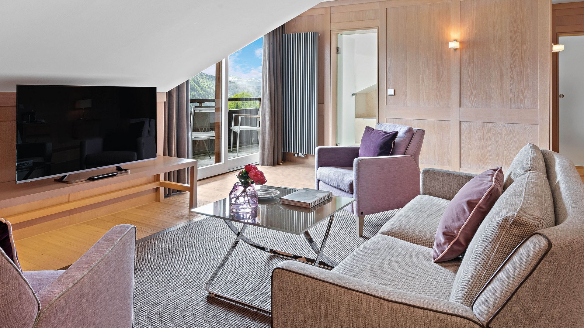Alpin Suite Süd Wohnzimmer