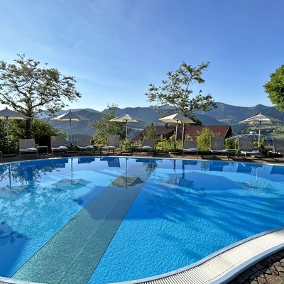 Vouchers for holidays at a hotel with outdoor pool in Allgäu