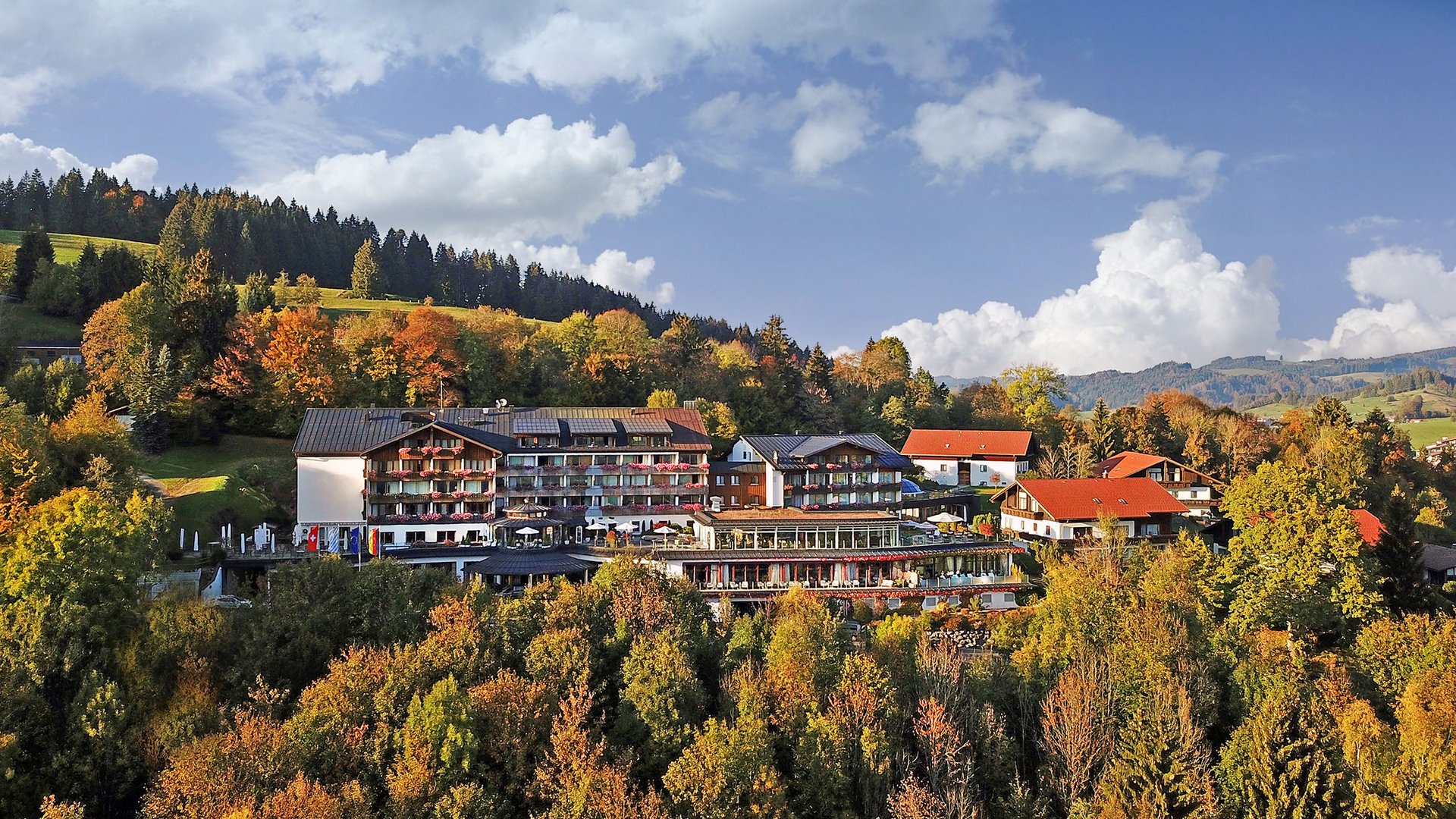 Hotel Allgäu Sonne im Herbst