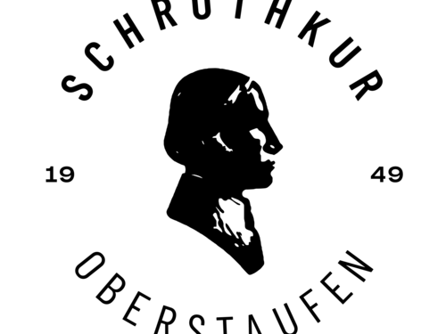 Schrothkur Oberstaufen Logo mit Profil-Silhouette und Jahreszahl 1949